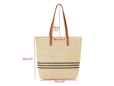 Sac à main en paille pour femme ensemble de chapeaux kit pour fille pour savon maquillage sac de plage en rotin