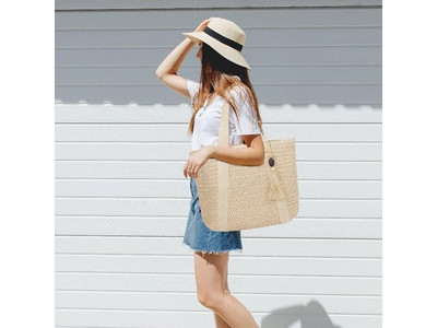 Grand sac en paille à franges été petites filles sacs fourre-tout de luxe fabricants