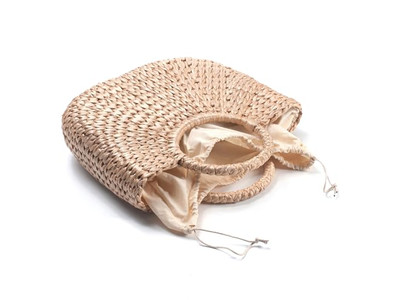 Sac de plage en paille Espagne logo d'été Philippines jute raphia avec fenêtre