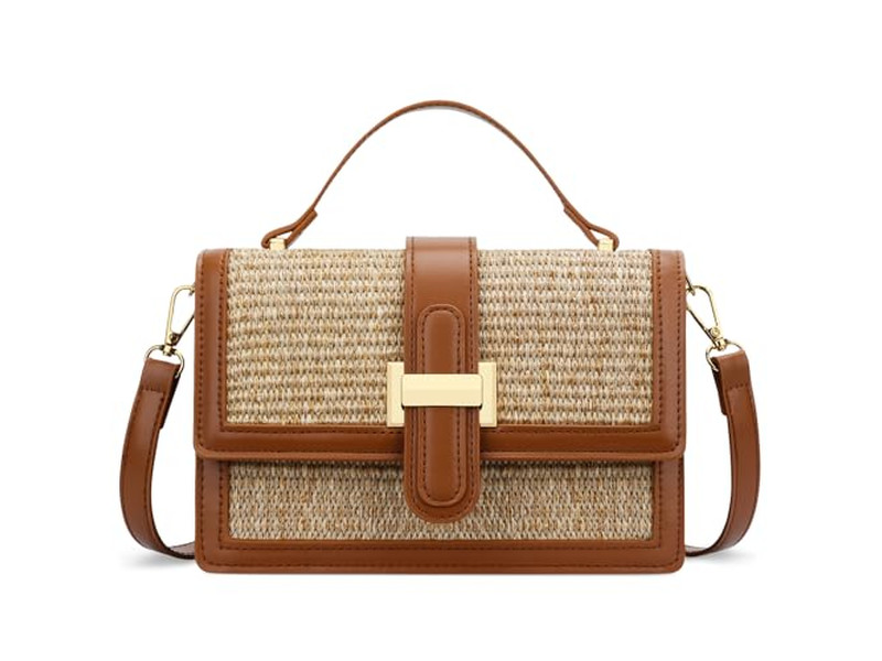 Sacs en Paille avec Nom Fourre-tout de Shopping au Crochet