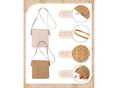 Pochette en paille rose petit sacs pour pailles cordon mode jute