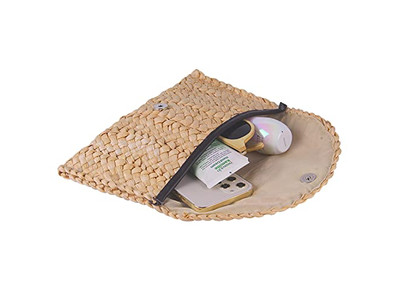 Grands Sacs en Paille Sac de Corde Grise Filet Dame Riz Petite Chaîne Plage Meilleure Tresse