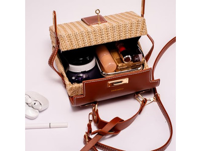 Sac Bandoulière en Paille Cœur Cheval Italie Japon Juste Sacs Sac à Main Enfant Grand Micro