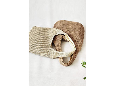 Joli Sac d'Été en Paille Filet de Pêche Perles Faux Sacs Bleus Pochette Fleur