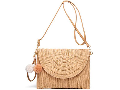 Sac en paille cylindrique cheval vert sacs à main pour femmes tote de plage en maille légère