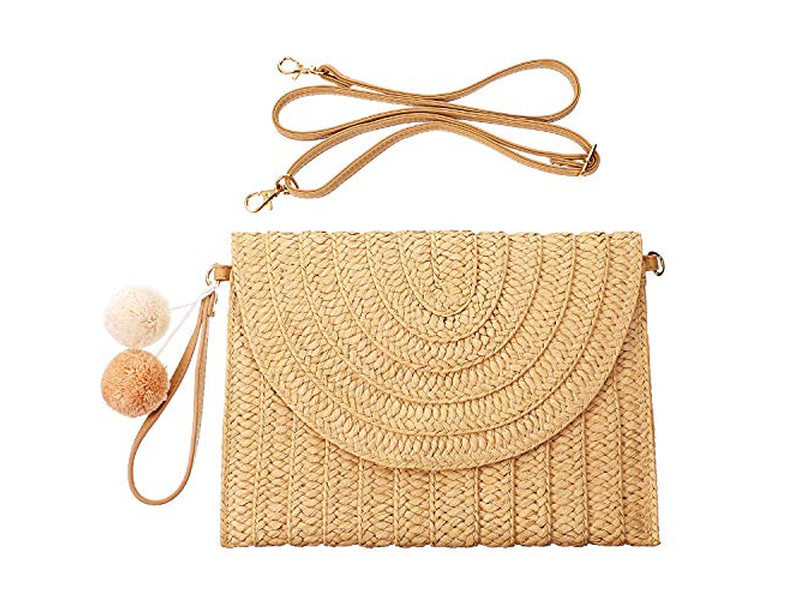 Sacs en paille de vacances classique Maroc nouveau sac 2023 macramé métallique plastique