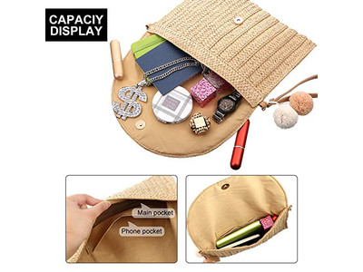 Sacs en paille de vacances classique Maroc nouveau sac 2023 macramé métallique plastique