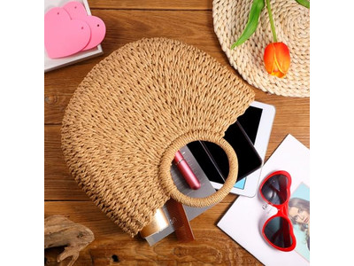 Sac en paille marocain sacs naturels marocains surdimensionnés tissés en PP