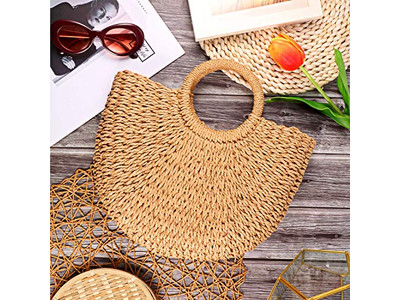 Sac en paille marocain sacs naturels marocains surdimensionnés tissés en PP