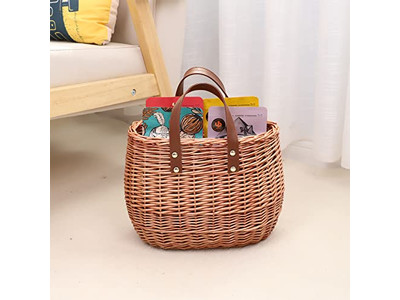 Sac en paille tissé rétro sacs ronds en maïs bandoulière petit plage et cuir