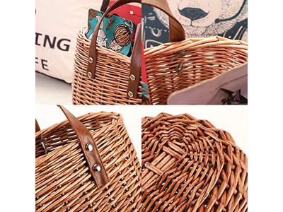 Sac en paille tissé rétro sacs ronds en maïs bandoulière petit plage et cuir