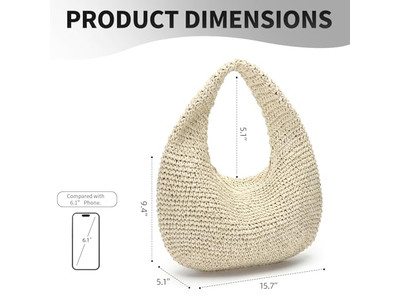 Sac en Paille Tendance Bambou Cercle Sacs Ethniques Français Femmes Seau Personnalisé Frange