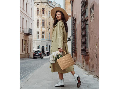 Nouveau Sac en Paille d'Été Panier Sac à Main Bambou Demi-Cercle Sacs pour Femme Plage Texte